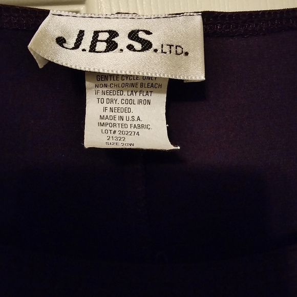 J.B.S. Ltd. short sleeve midi dress plus Women's size 20 W - Picture 2 of 6